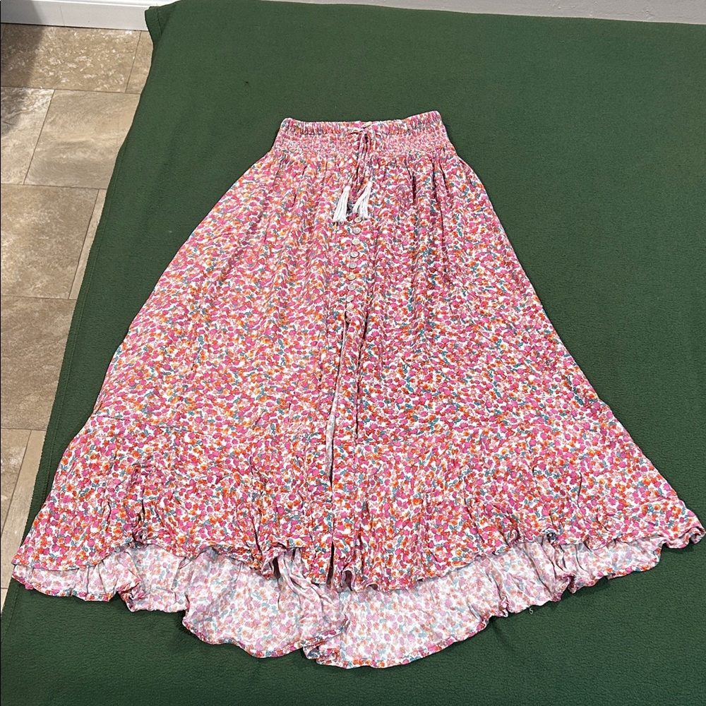 Rachel Zoe Multicolor Floral A-Line Skirt